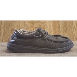 Hey Dude Wally Youth Slip On Shoes Youth Size K13 Black